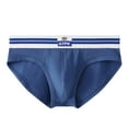 thumbnail image 2 of WAVSUF Summer Mens Quick Drying Comfort Briefs for Men Solid Color Underpants Comfortable Ventilation Briefs Blue Size XL, 2 of 6