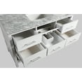 thumbnail image 6 of Design Element London 54" Single Sink Bathroom Vanity Set in White with White Carrera Marble Top, 6 of 10