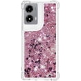 thumbnail image 2 of Case for Motorola Moto G Stylus 5G 2024 Case Glitter Cute Luxury Love Liquid Quicksand Clear Soft TPU Girls Women Bumper Shockproof Protective Cover for Moto G Stylus 5G 2024 Rose Gold YB, 2 of 14