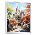 thumbnail image 2 of Designart "Buildings Academic College University art painting I" Cityscapes Floater Framed Wall Art Living Room, 2 of 7