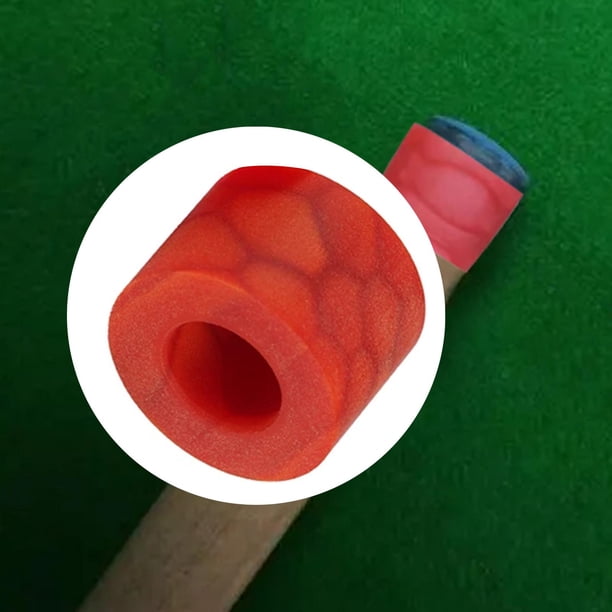 Casquillos de palo de billar, pieza de repuesto de casquillo de taco de billar, tubo de casquillo de taco de billar, Accesorios de reparación de tacos Rojo