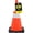 Reflective, variant on BOEN 28 in Orange Reflective Traffic Cones, 7 lb DOT MUTCD Road Safety, 3 Pack