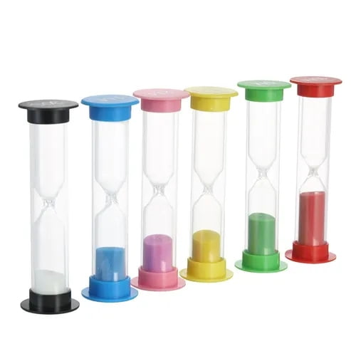 Dsmile 2 Minute Sand Timer Plastic Hourglass for Games Classroom Home Office ... 