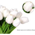 thumbnail image 2 of Yirtree 5PCS Artificial Tulips Flowers Real Touch Tulips Fake Holland PU Tulip Bouquet Latex Flowers for Wedding Party Office Home Kitchen Decoration, 2 of 8