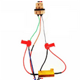 thumbnail image 3 of 4pcs LED Indicator Ballast Load Resistor Flash Rate Relay Turn Signal Bulbs 50W 6 Ohm Load Resistor, 3 of 6