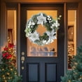 thumbnail image 5 of Christmas Wreath Indoor Outdoor Decoration With Christmas Flower Golden Ball Pine Cones Winter Holiday Decor Christmas Tree Christmas Decorations, 5 of 6