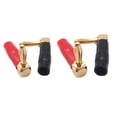 thumbnail image 4 of 4mm L-shaped Right Angle Banana Connector 90 Degree for Audio Video Speaker 10PCS, 4 of 8