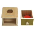 thumbnail image 1 of Juguete de bola de madera, educativo preescolar, juego de actividades, caja de permanencia de objetos de madera para bebés, niños y niñas, regalo sant, 1 of 9