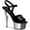 Black Patent/Silver Chrome, variant on Women's Pleaser Kiss 209
