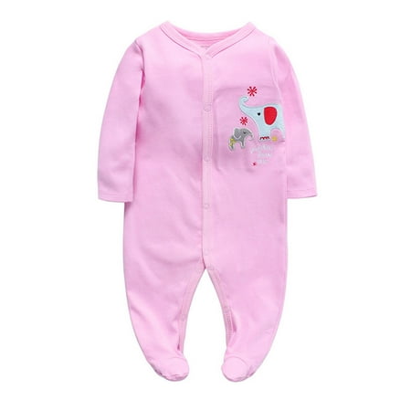 

AIMAOMI Baby Girls Boys Soft Cute Cartoon Footies Romper Jumpsuit Outfits H