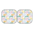thumbnail image 4 of Picia Zebra Colourful 2 Piece Car Windshield Sun Shade Foldable | Foldable Sun Shield for Front Window Blocks UV Rays and Keeps Your Vehicle Cool-Large, 4 of 7