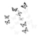 thumbnail image 4 of Pegatinas de pared de mariposas 3D DIY Decoración de pared de mariposas para decorar pasteles Floal Estilo C, 4 of 9