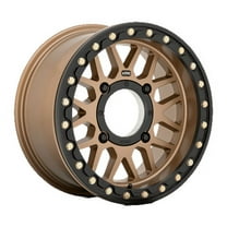 KMC Powersports Aluminum Rim KS235 GRENADE BEADLOCK 15X6in Satin Bronze Finish, KS23556048638
