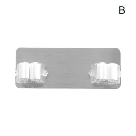 

1/5 Pcs Mop Organizer Clip Self Adhesive Wall Mounted Hook Broom Bathroom Holder Mop Tools S2Y2