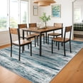 thumbnail image 6 of iOhouze Modern Abstract Area Rug 5x7 Large Washable Large Living Room Rugs Non Slip Rubber Backing Bedroom Carpet Soft Low Pile for Dining Room Living Room Office Dorm Kitchen Table Apartment, 6 of 8