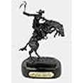 thumbnail image 3 of Frederic Remington Solid Bronze Bronco Buster Statue Sculpture - Baby Size, 3 of 4