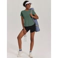 thumbnail image 6 of Weardear Workout Tops for Women UPF 50+ Yoga Shirts Short Sleeve Athletic Tops with Side Slits Loose Fit Running Gym Tee Top, 6 of 7