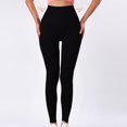 thumbnail image 2 of Kvture Women's High Waist Workout Seamless Booty Leggings Butt Lift Gym Tights Teen Girl Sport Active Yoga Pants Stretchy Tummy Control Lightweight Breathable Legging Black M, 2 of 6