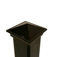 thumbnail image 4 of Nuvo Iron Pyramid Ornamental Aluminum Post Cap for 2" x 2" Metal Posts - Black, 4 of 4