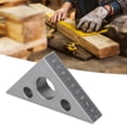 thumbnail image 1 of Aluminum Alloy House Plan, Architectural Scale Ruler, 3.7 X 2.7 X 0.6in Right Angle Gauge For Blueprint, Architecture Metal Scale Ruler, 1 of 8