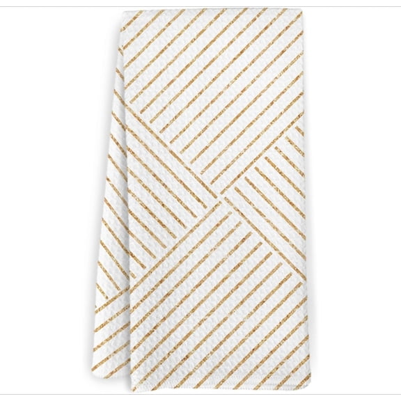 Black Neutral Abstract Kitchen Towels and Dishcloths Set of 2, Mid Century Modern Dish Towels, Boho Minimalist Decorative Hand Tea Towel for Bathroom Kitchen, 16x24 Inches