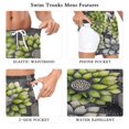 thumbnail image 5 of FORMRS Mens Swim Trunks Mesh Liner Quick Dry Casual Beach Board Shorts with Pockets, Sizes S-2XL, Gray Floral, 5 of 9