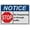 Warning Sign 4, variant on Industrial Caution Sign No Trespassing Sign (No trespassing on this property under penalty of law) 8 in" x 12 in" UV Resistant Indoor Outdoor Workplace Industrial Caution Warning Sign