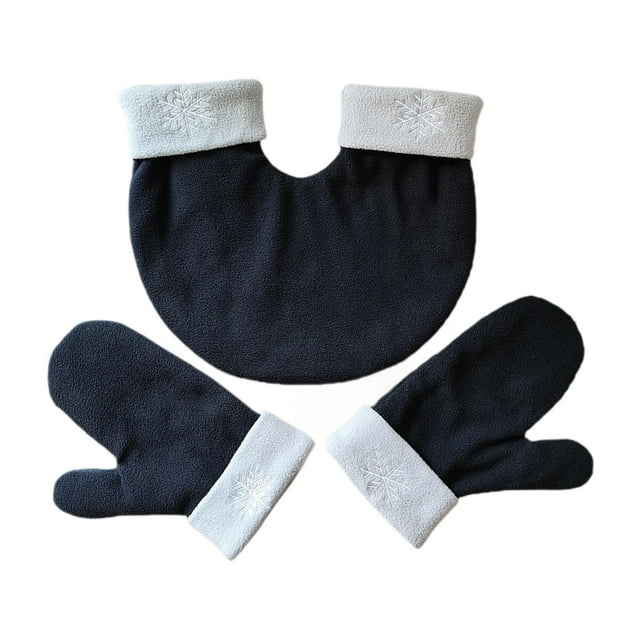 Guantes de pareja tomados de la mano para adultos, amantes románticos, suaves guantes de invierno para senderismo. Negro