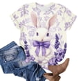 thumbnail image 5 of Hxlamzoo Women Religious Easter Jesus Shirt Short Sleeve Christian Gifts 2026 Easter Day Tops Funny Jesus Cross Printed Tee Blouse, 5 of 5