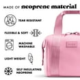 thumbnail image 3 of Fit + Fresh Remi Women's Lunch Bag, Self Insulating Neoprene Material Lunch Box With Containers & Ice Pack, Pink, 3 of 7