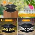 thumbnail image 5 of Matoen Solar Post Lights Outdoor Waterproof, Modern Column Lights Dusk to Dawn Pillar Lighting, Porch Fence Cap Aluminum Deck Lamp for Flat Surface Patio Garden Decor with Waterproof Bulb, 5 of 9