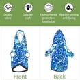 thumbnail image 6 of Haiem Vibrant Blue Floral for Winter Dog Hoodie Sweatshirts with Pockets Warm Dog Clothes for Small Dogs Chihuahua-Medium, 6 of 7