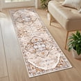 thumbnail image 5 of MeyJey 2'x6' Boho Runner Rug for Hallway, Non Slip Machine Washable Rug Distressed Vintage Floor Carpet for Bedroom Kitchen Laundry Room, Cream/Orange, 5 of 13