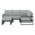 thumbnail image 2 of WestinTrends Montara 5-piece Outdoor Sectional Modular Patio Furniture Sofa Set, Gray/Light Gray, 2 of 15