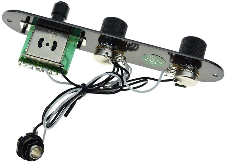 ABCISI Loaded Control Plate, Pre-Wired 3-Way Control Plate with Wiring Harness for FD Tele/Telecaster Guitars, Improve the Tone of Guitar, Easy Installation, Black