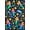 Gold, Pattern 2, variant on ODIKA 8'x10' Machine Washable Non-Slip Area Rug, Playful Fantasy Scene with Interlocking Scales and Fins High Traffic Rug, Turquoise, 723630