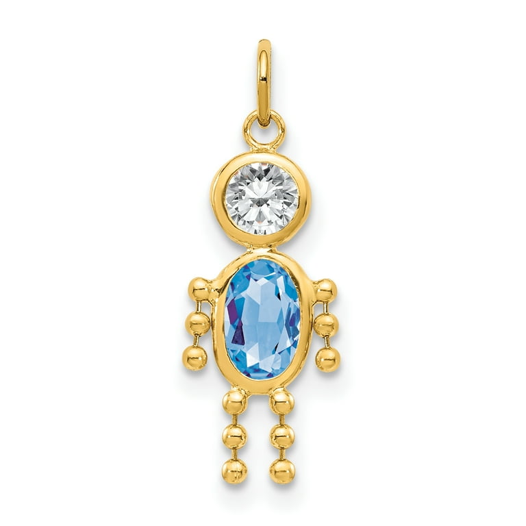 Child birthstone deals charm necklace