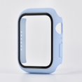 thumbnail image 1 of Vidrio templado + funda para Apple Watch Series 8/7/6/5/4/3/2/1/SE 38mm 40 41mm 42 44mm 45mm Protector de pantalla Marco de parachoques para IWatch Tan Jianjun unisex, 1 of 2