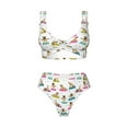 thumbnail image 4 of Daiia Yoga Dogs Poses Women's Bikini Set Two Piece Swimsuit High Waisted Bikini Adjustable Straps Bikini Perfect for Beach, Pool, and Summer Vacation-Medium, 4 of 9