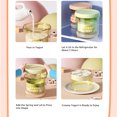 thumbnail image 6 of Suodoka Greek Yogurt Strainer Maker with Lid, Fine Mesh Yogurt Filter for Homemade Thick Greek Yogurt, Kitchen Gadget Round, Green, 5.3 inches / 13.5 cm, 6 of 9