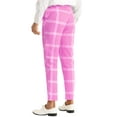thumbnail image 3 of Lars Amadeus Men's Plaid Dress Pants Slim Fit Checked Printed Trousers, 3 of 4
