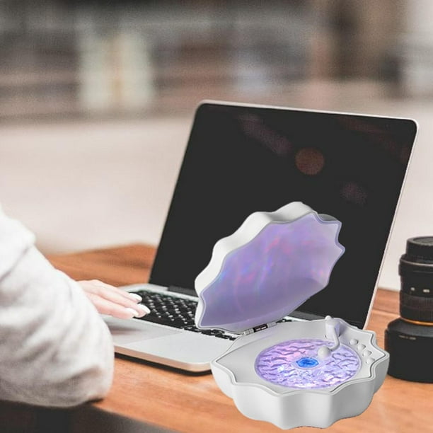 Altavoz de luces de concha, altavoz de sonido, lámpara nocturna resistente al desgaste, lámpara de mesa robusta, bajo, regalo portátil para dormitorio