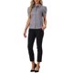 thumbnail image 2 of CAMISA DE OFICINA CON BOTONES DE MANGA CORTA PUFF Y CUELLO CAÍDO PARA MUJERES CHIC INSPIRADORAS TALLA XS GRIS OSCURO, 2 of 6