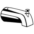 thumbnail image 2 of Moen 15856 Vandal Resistant Diverter Wall Mounted Tub Spout - Chrome, 2 of 2
