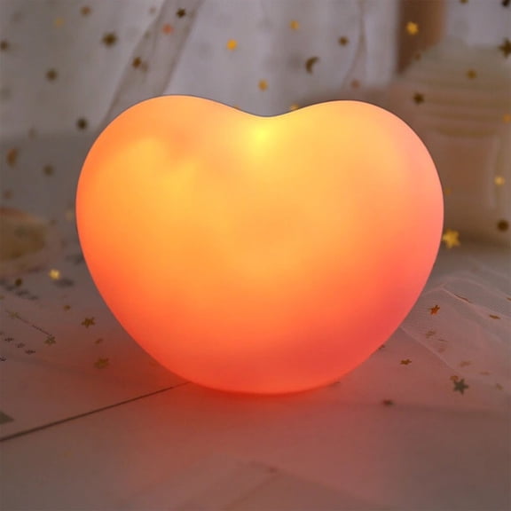 Tyidzon Heart Shaped Night Light Romantic LED Heart Lamp for Valentines Day Decorations Mother's Day Anniversary Wife Girlfriend Mom Gift, 2.3"