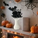 thumbnail image 5 of Decoraciones de Halloween, esquejes de hoja de arce negra de Halloween, festival de fantasmas, decoración del hogar de terror, esquejes de flores de simulación, ramas muertas, esquejes de Halloween, e, 5 of 6