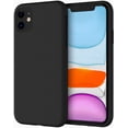 thumbnail image 1 of Silicone Case for iPhone 11 (2019) 6.1-Inch, Silky-Soft Touch Full-Body Protective Case, Shockproof Cover with Microfiber Lining, Black, 1 of 7