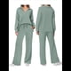 thumbnail image 2 of Conjuntos de Dos Piezas para Mujer, Cuello en V, Conjuntos Casuales A Juego, Ropa de Estar por Casa, Ropa de Otoño, Conjuntos de Viaje, Moda Verde XXL, 2 of 6