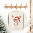 thumbnail image 2 of Cute Reindeer Head - Toddler Graphic Sweatshirt, 2 of 11