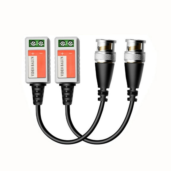 BYNNIX Video Balun Connectors CCTV BNC Passive Video Balun Transceiver Cable for Security Camera Systems Signals Extension